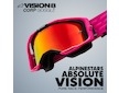 brýle VISION 8 WORDMARK ROLL-OFF WIDE VISION, ALPINESTARS (bílá/žlutá fluo, čiré plexi a roll-off systém) 2025