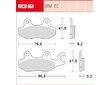 Sada brzdových platničiek kotúčovej brzdy TRW MCB663
