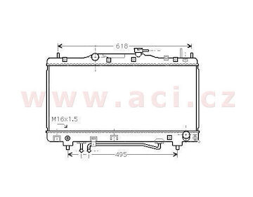 1/97- chladič 2.0i 16V (+AUT±AC) [350*698*16]