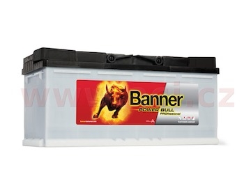 100Ah baterie 820A, pravá BANNER Power Bull Professional 354x175x190