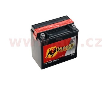 baterie 12V, YTX14-BS, 12Ah, 190A, BANNER Bike Bull AGM 150x87x147