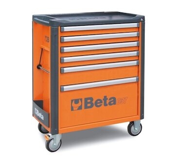 BETA C37/6-O-MOBILE ROLLER CAB WITH 6 DRAWERS