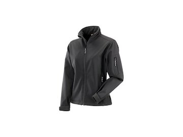 BETA DÁMSKÁ SOFTSHELL MIKINA BARRIE 94% POLYESTER A 6% ELASTAN, ČERNÁ, VEL. M