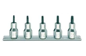 BETA SADA HLAVÍC PROFIL TAMPER RESISTANT TORX-MODEL 920RTX/SB5 5 KS 920RTX T20-T25-T27-T30-T40 NA KOVOVEJ KOĽAJNIČKE