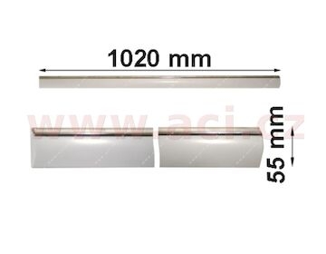 boční lišta předních dveří s chromovým pruhem 4dv. L