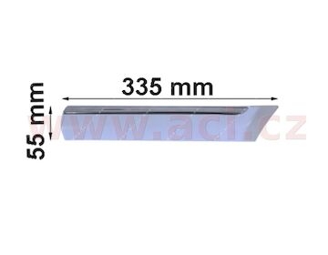 boční lišta předního blatníku s chromovým pruhem P