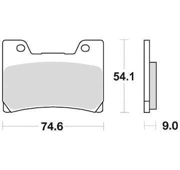 brzdové destičky, BRAKING (semi-metalická směs SM1) 2 ks v balení