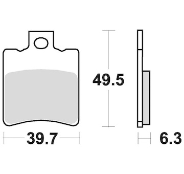 brzdové destičky, BRAKING (semi-metalická směs SM1) 2 ks v balení