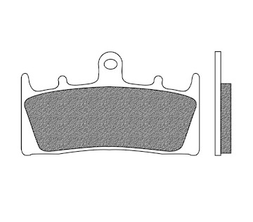 brzdové destičky, NEWFREN (směs ROAD TOURING SINTERED) 2 ks v balení