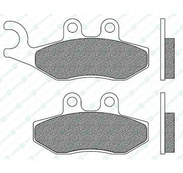 brzdové destičky, NEWFREN (směs SCOOTER ELITE SINTERED) 2 ks v balení