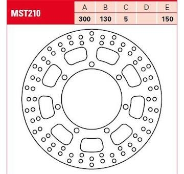 Brzdový kotúč TRW MST210