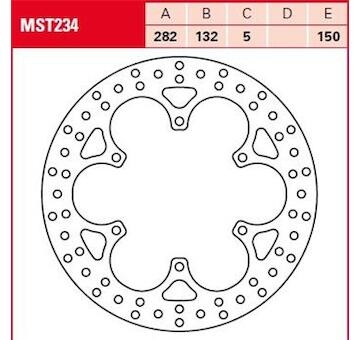 Brzdový kotúč TRW MST234