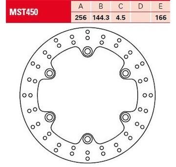 Brzdový kotúč TRW MST450