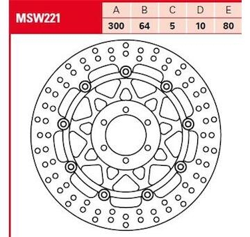 Brzdový kotúč TRW MSW221