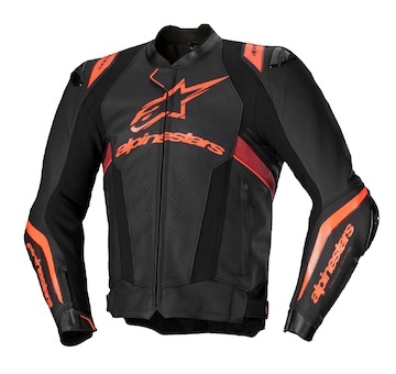 bunda MISSILE 3 IGNITION, ALPINESTARS (černá/červená fluo/tmavě červená, vel. 44)