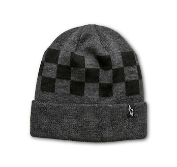 čepice CHECKED BEANIE, ALPINESTARS (šedá/černá)