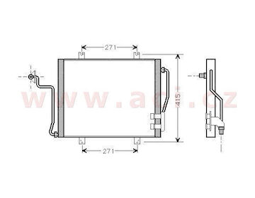 chladič klimatizace 1.8TD [430*376*22]