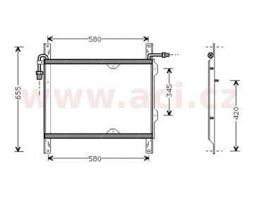 chladič klimatizace pro všechny pohoné jednotky [470-610-16] TRUCK