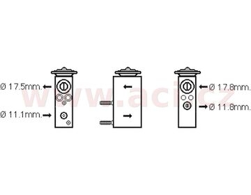 expanzní ventil pro všechny pohoné jednotky 