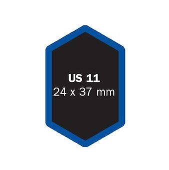 FERDUS Záplata uni US 11 na opravu plášťov - 24 x 37 mm (1ks)