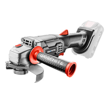 GRAPHITE Akumulátorová uhlová brúska Energy+ 18 V, Li-Ion, kotúč 115 x 22,2 mm, bez akumulátora