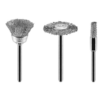 GRAPHITE Oceľové kefy, kefka, pohár, kotúč, množ. 3 ks.