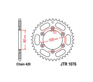 JT Rozeta zadná JTR 1076-52