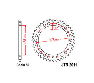 JT Rozeta zadná JTR 2011-42