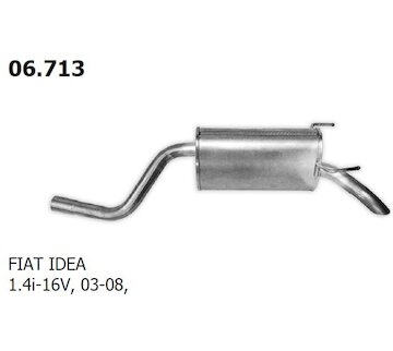 Koncový tlmič výfuku NOVAK 06.713