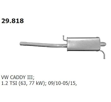 Koncový tlmič výfuku NOVAK 29.818