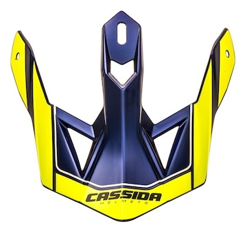 kšilt pro přilby Cross Pro 2, CASSIDA (žlutá fluo/modrá perleť)