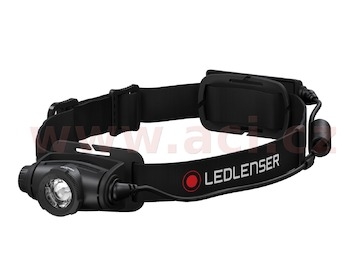 LED LENSER H5R CORE - svítilna se superledkou, čelovka dobíjecí, dosvit 200 m, záruka 7 let