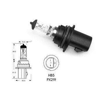 LUCAS Žiarovka 12V 65/55W, Px29t HB5