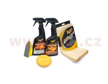 Meguiar's Heavy Duty Leather Care Kit - kompletní sada na čištění a ochranu kožených povrchů