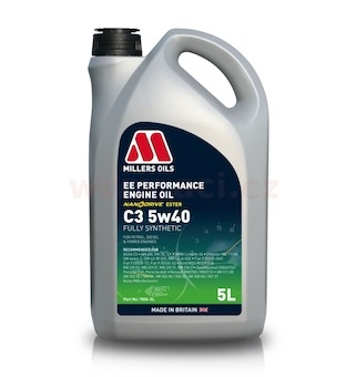 MILLERS OILS EE PERFORMANCE C3 5w40, plně syntetický, 5 l 