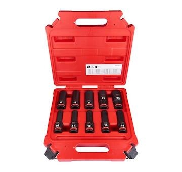 MILWAUKEE Sada hlavíc Shockwave 1/2´´ predĺžené, tvrdené - 10ks