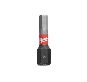 MILWAUKEE Skrutkovacie bity ShW Hex 4 25 mm – 2 ks