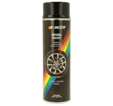 MOTIP Farba akrylová na disky a puklice kolies čierna lesklá 500ml  /04018/