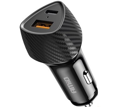 Nabíjačka mobilov do zapaľovača QC+PD 38W USB-A + USB-C