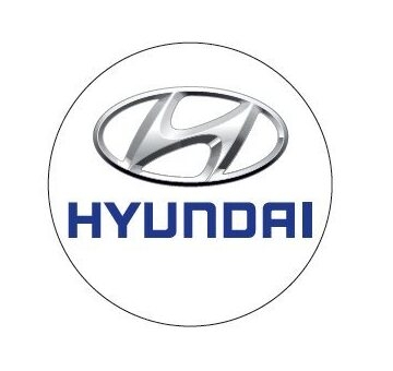 Nálepka na puklicu HYUNDAI (SADA-4ks) 5,5cm /ZP046/ biela