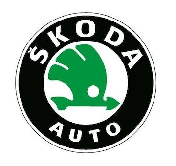 Nálepka na puklicu ŠKODA - staré logo - chrómová (SADA-4ks) 5,5cm /ZP338/