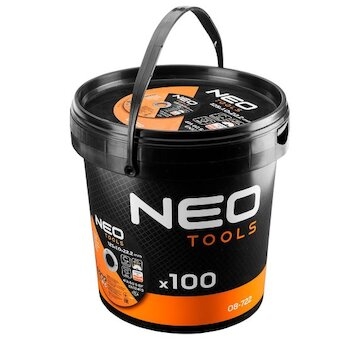 NEO Rezné kotúče na kov/INOX 125 x 1,0 x 22,2 mm, 41 A60-S-BF, 100 ks vedro.