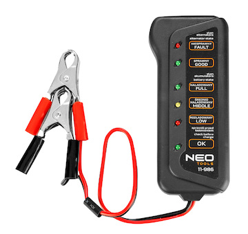 NEO Tester akumulátora a dobíjania 12V - digital LED