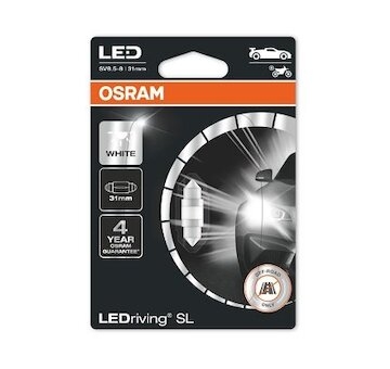 OSRAM Žiarovka 12V C5W  LED SV8 5-8 1W  31mm  sulfidka*DOPREDAJ(náhrada 6438DWP1BL)