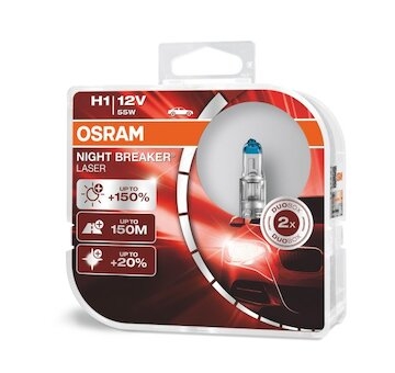 OSRAM Žiarovka 12V H1 55W NIGHT BREAKER LASER P14.5s BOX /2ks/*DOPREDAJ (náhrada  64150NL2HB)