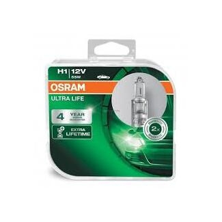 OSRAM Žiarovka 12V H1 55W ULTRA LIFE BOX /2ks/*DOPREDAJ (náhrada 64150ULT2HB)