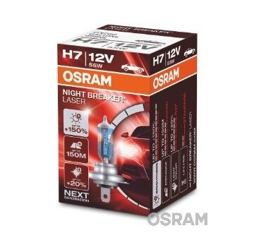 OSRAM Žiarovka 12V H7 55W NIGHT BREAKER LASER PX26d - NEXT GENERATION