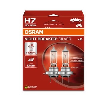 OSRAM Žiarovka 12V H7 55W PX26d NIGHT BREAKER SILVER Ecopack /2ks/