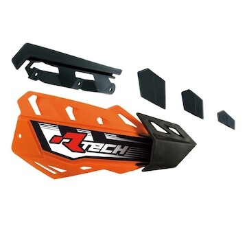 plasty krytů páček FLX / FLX ALU / FLX ATV, RTECH (oranžovo-černé, pár)