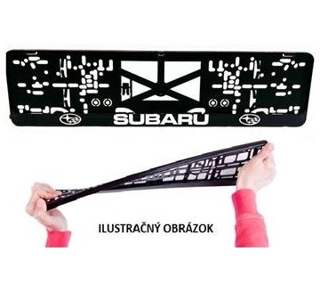 Podložka EČ /špz/ŠKODA VRS farebná /1ks/ 3D